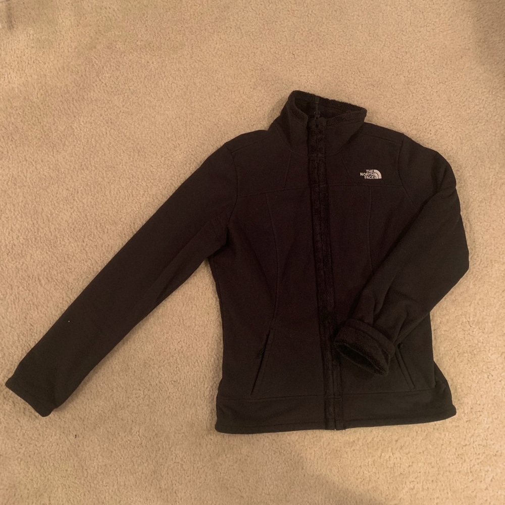 The North Face fleece lined, zipper jacket